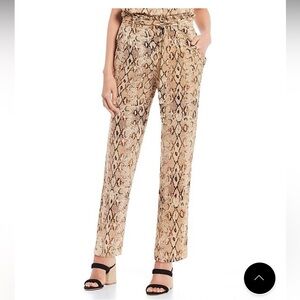 Snake print pants